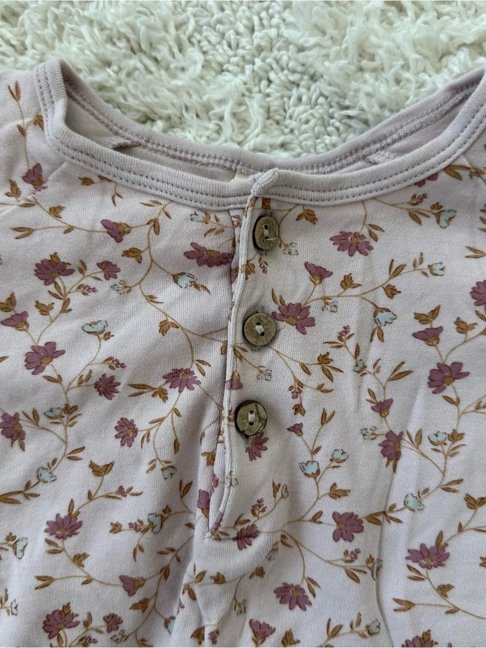 Quincy Mae Wildflower Henley Jumpsuit